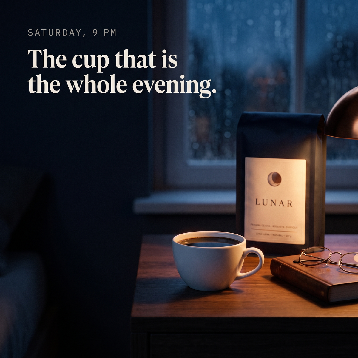 Luna Llena Panama Geisha Natural, Whole Bean 8 oz