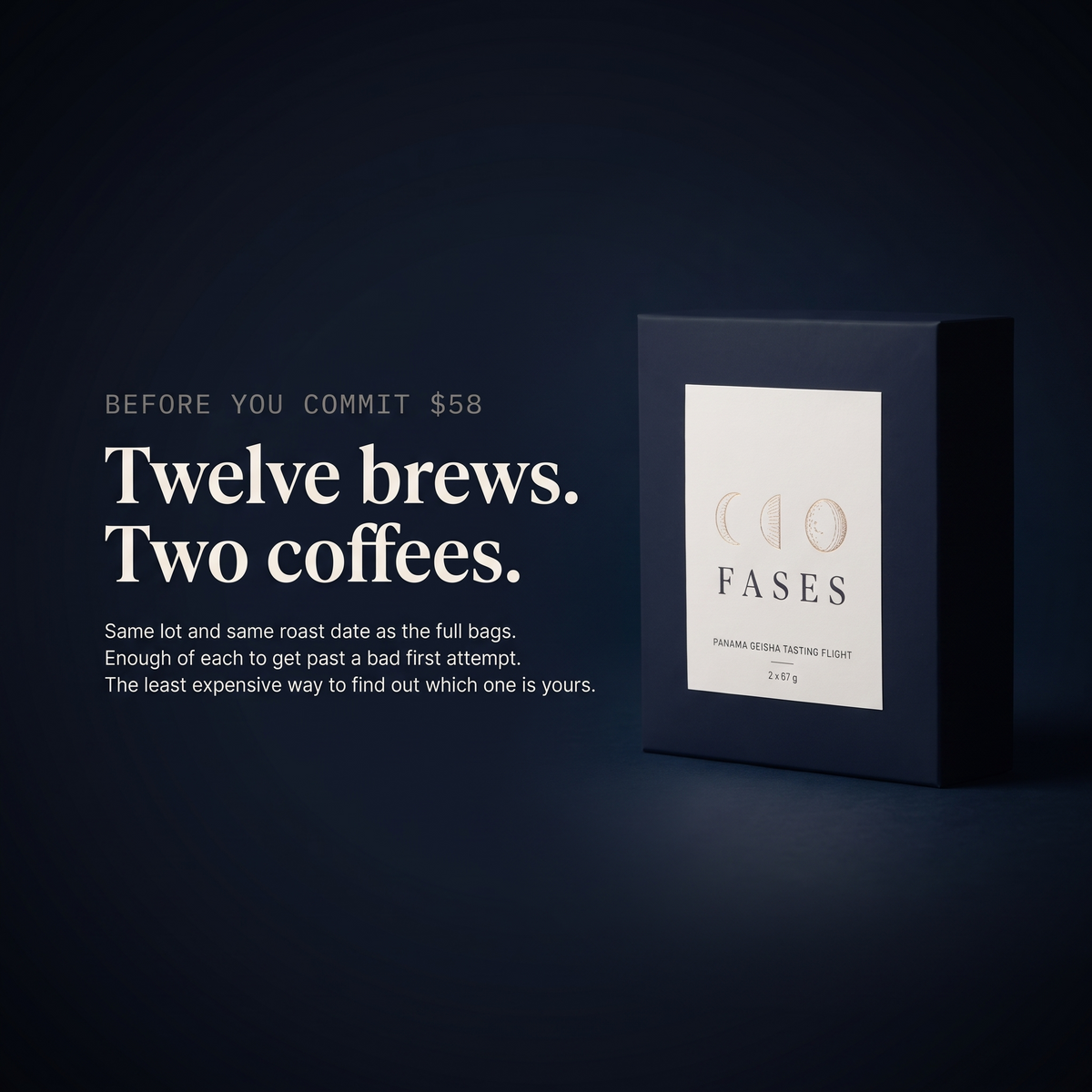 Fases, Panama Geisha Tasting Flight